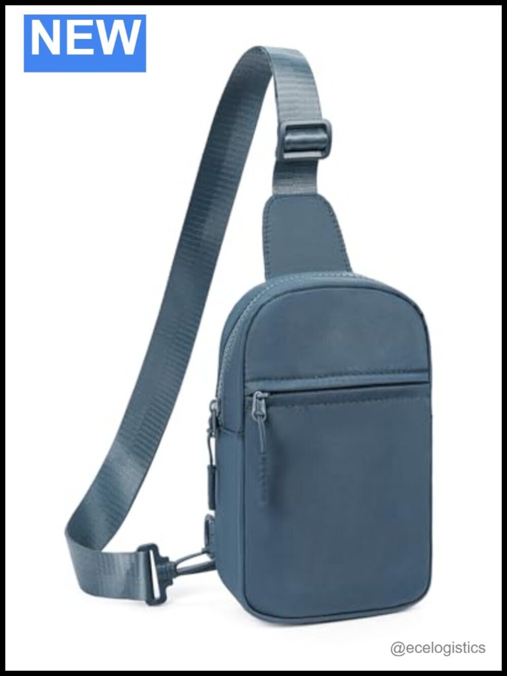 Small Sling Bag Crossbody Fanny Pack with Extended Strap Water-resistant Nylon